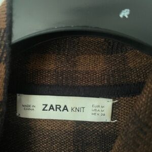 Zara Knit Checker Dress, size M